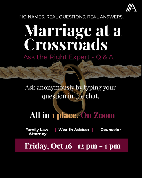 Marriage at a Crossroads: Ask the Right Expert